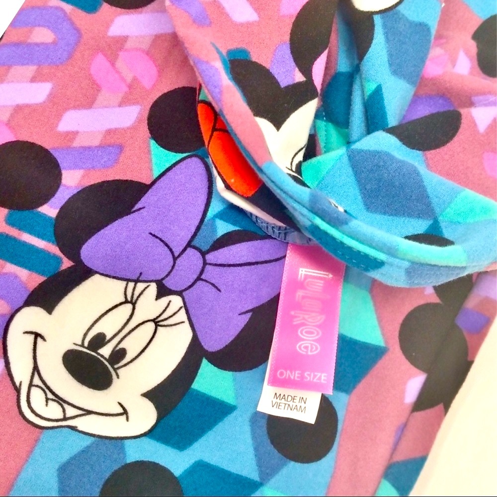 LuLaRoe Disney Minnie Mouse Leggings - One Size (2-10) - Picture 3 of 8